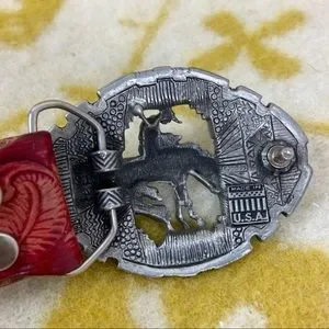 Accessories | Native American Indian On Horse Red Embossed  display picture 1